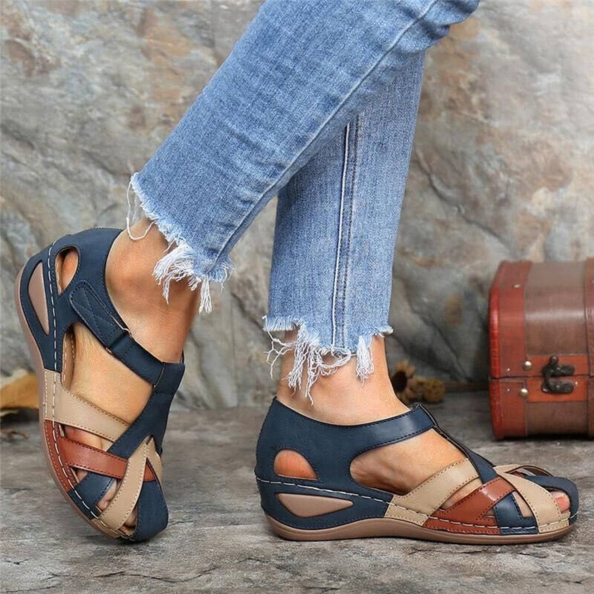 Sandales Ouvertes Femme Confortables 3