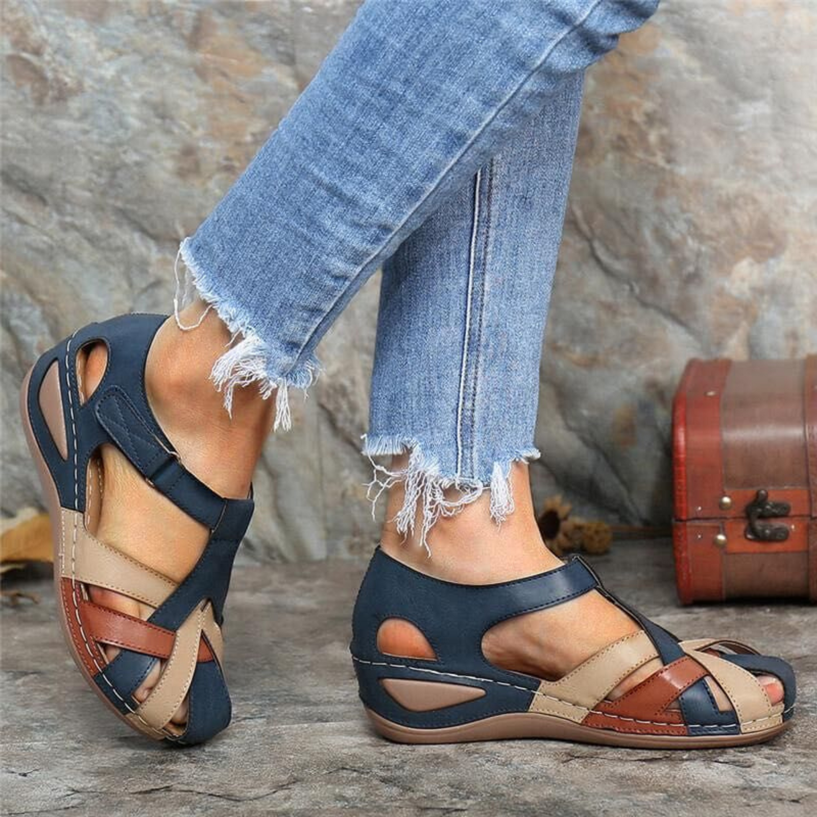 Sandales Ouvertes Femme Confortables 3
