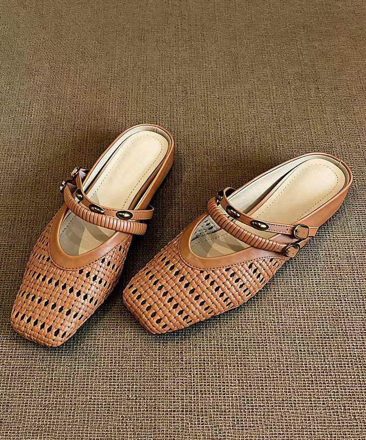 Sandales Pour Femmes Ajourées À Glissière Confortables 1