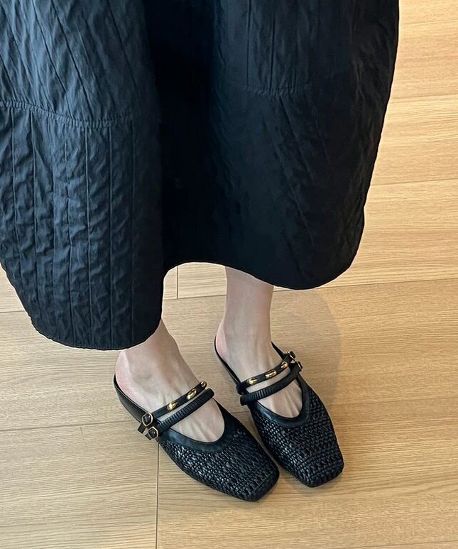 Sandales Pour Femmes Ajourées À Glissière Confortables 3