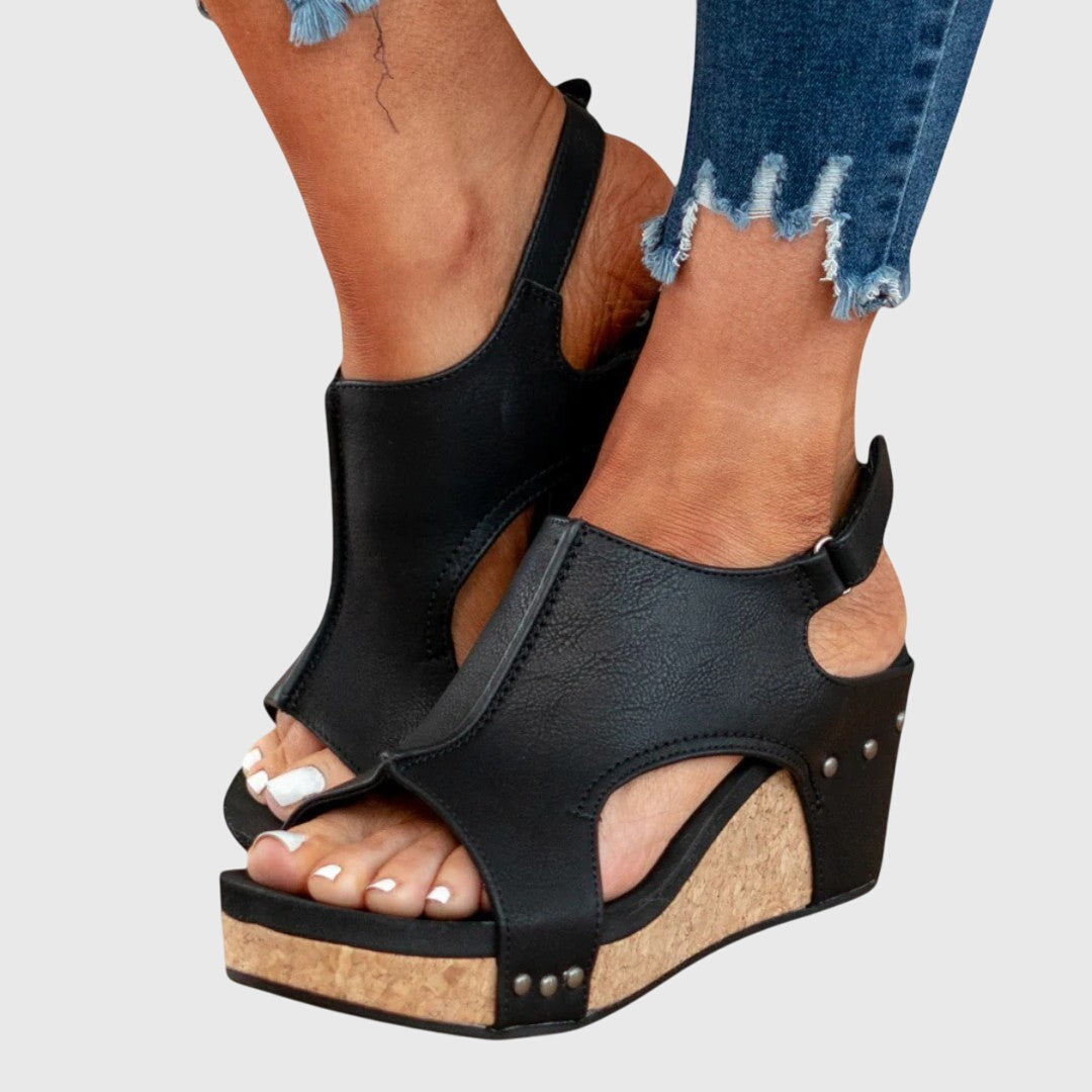 Sandales Pour Femmes Confortables À Talons Compensés 5