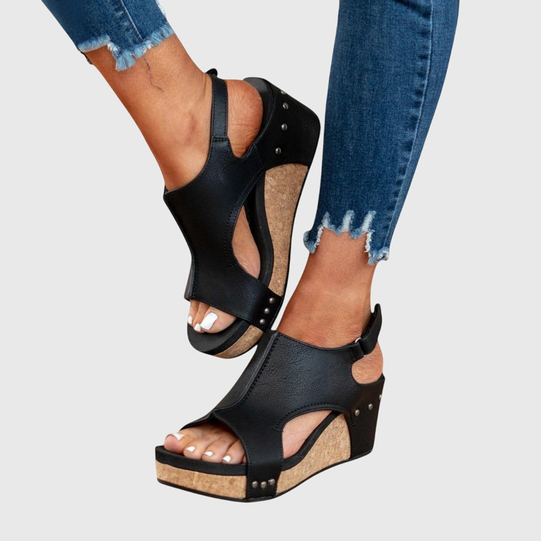 Sandales Pour Femmes Confortables À Talons Compensés 6