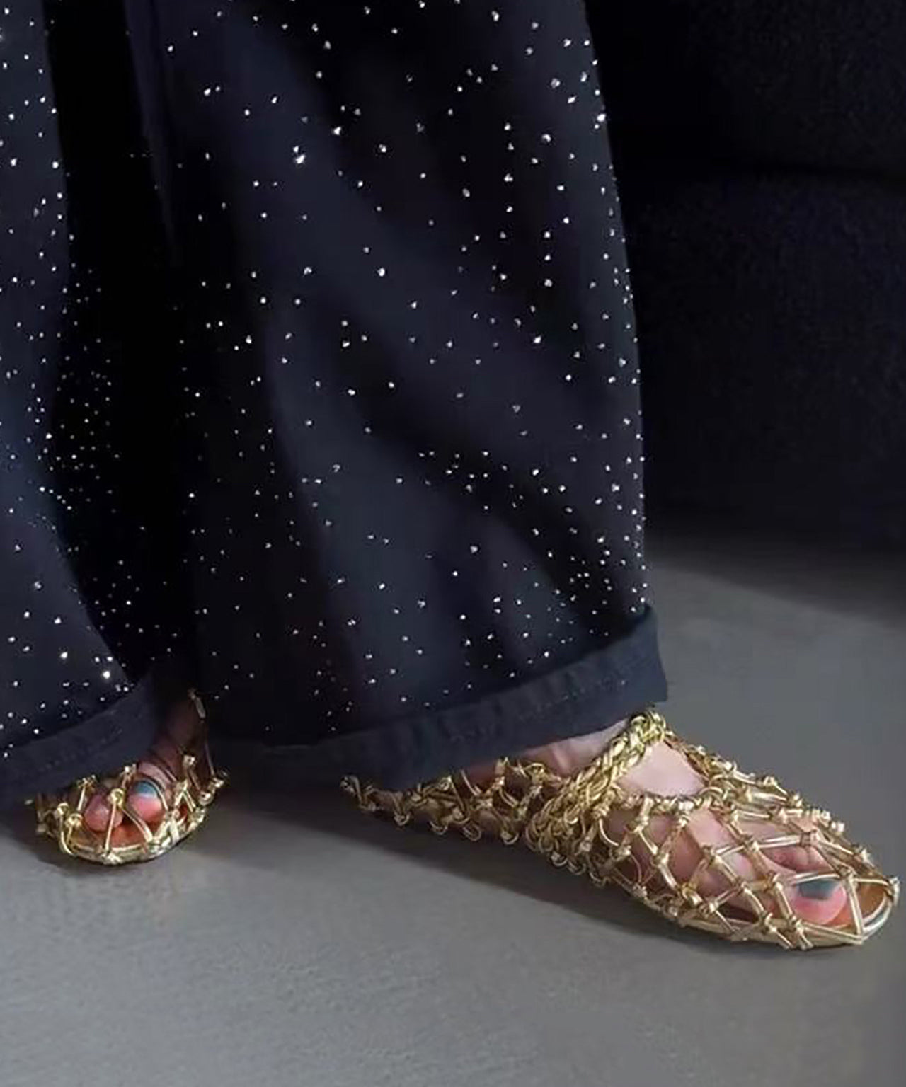 Sandales Pour Femmes Tissées Ajourées Avec Sangle À Boucle 4