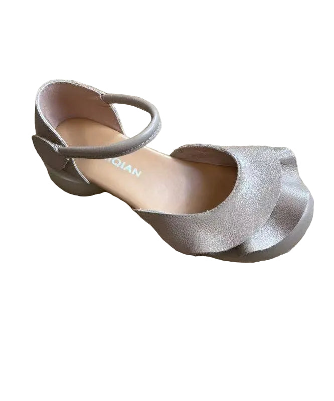 Sandales à Brides Épaisses pour Femme Style Compensé 0