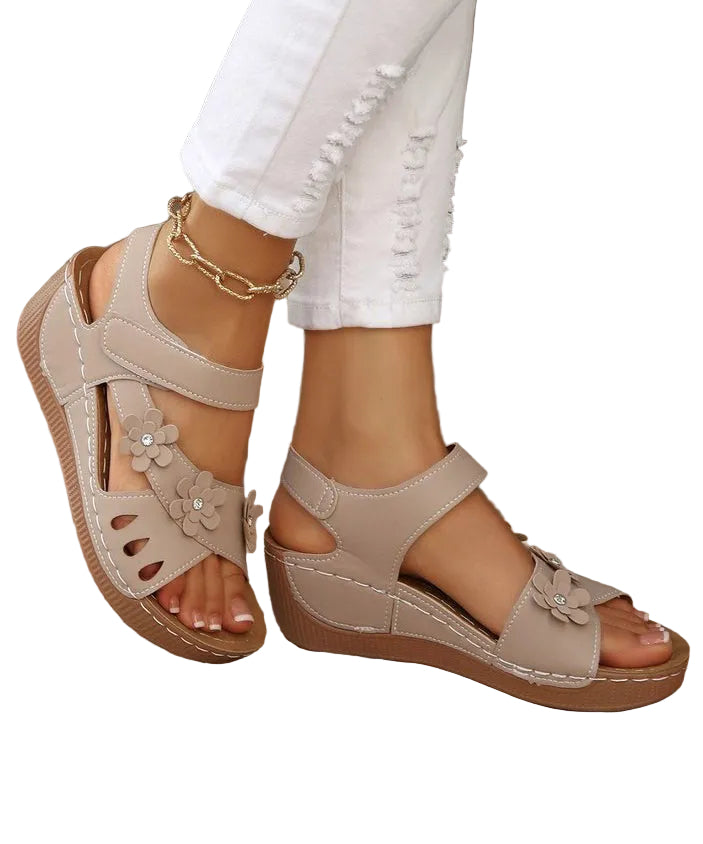 Sandales à Épissure Florale pour Femmes 0