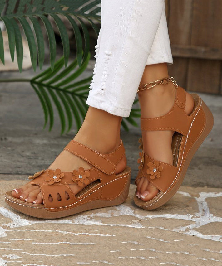 Sandales à Épissure Florale pour Femmes 2
