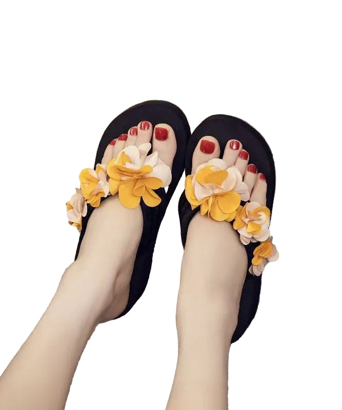 Sandales à Tongs Fleurs Femme Style 3