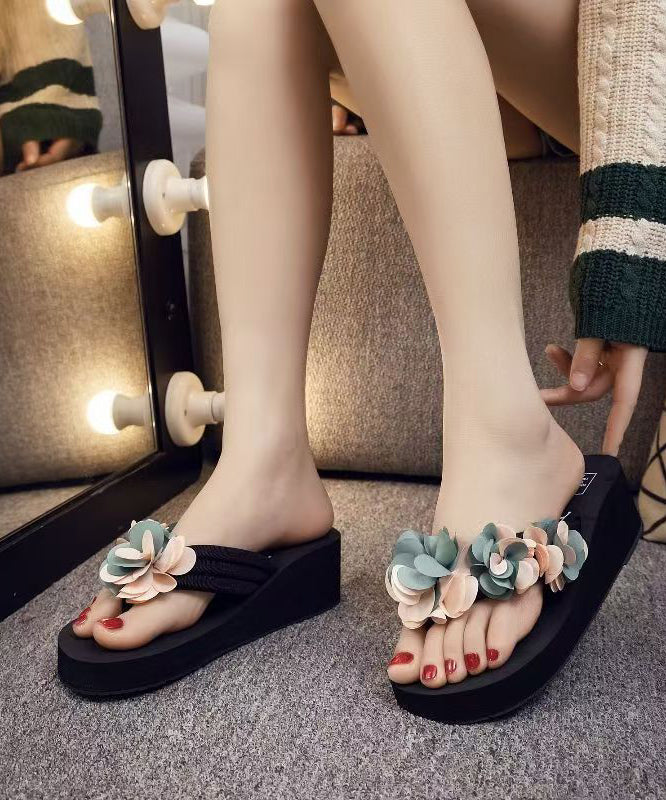 Sandales à Tongs Fleurs Femme Style 4
