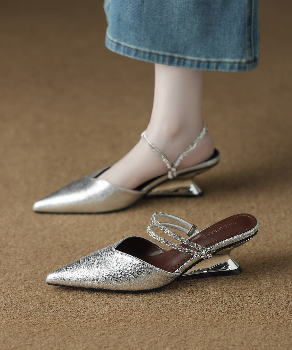 Sandales à glissière Chic pour Femmes 1