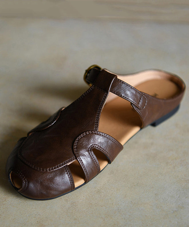 Sandales à glissière ajourées pour femme 1
