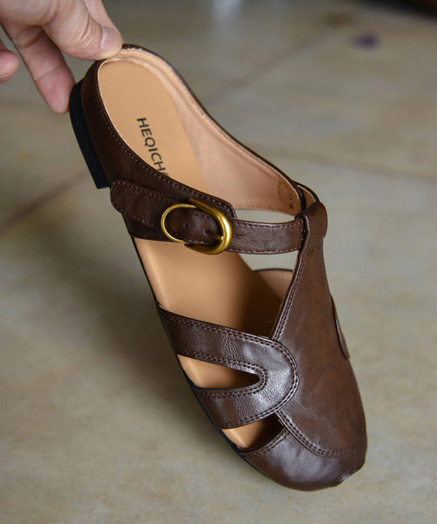 Sandales à glissière ajourées pour femme 4