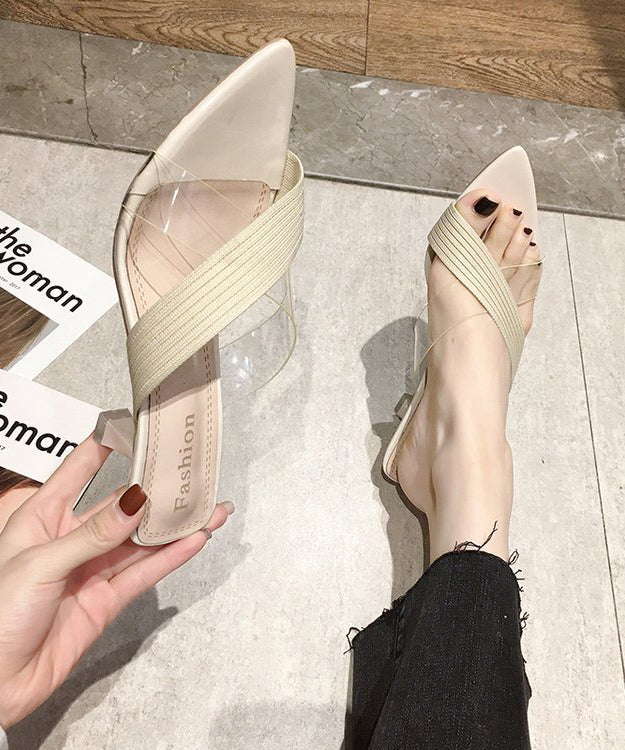 Sandales à talons pour femme ornées de zircon 3