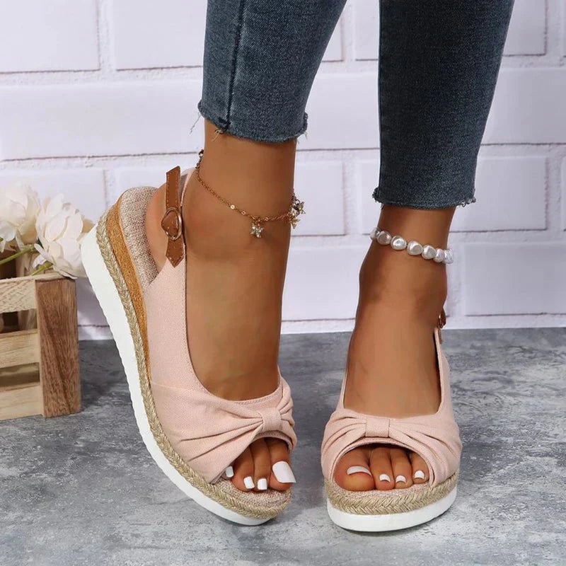 Sandales d'été à boucle avec nœud pour femmes 1