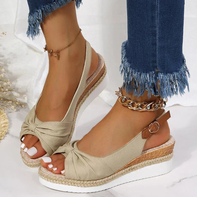 Sandales d'été à boucle avec nœud pour femmes 3
