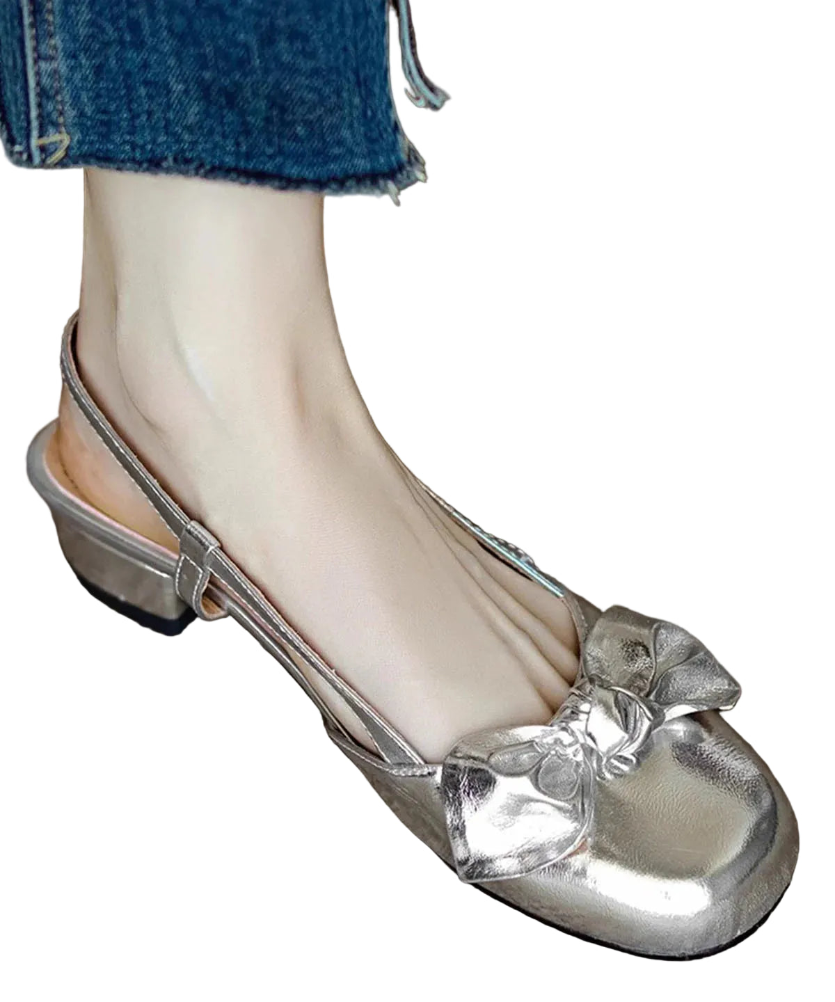 Sandales pour femmes avec nœud décoratif 0