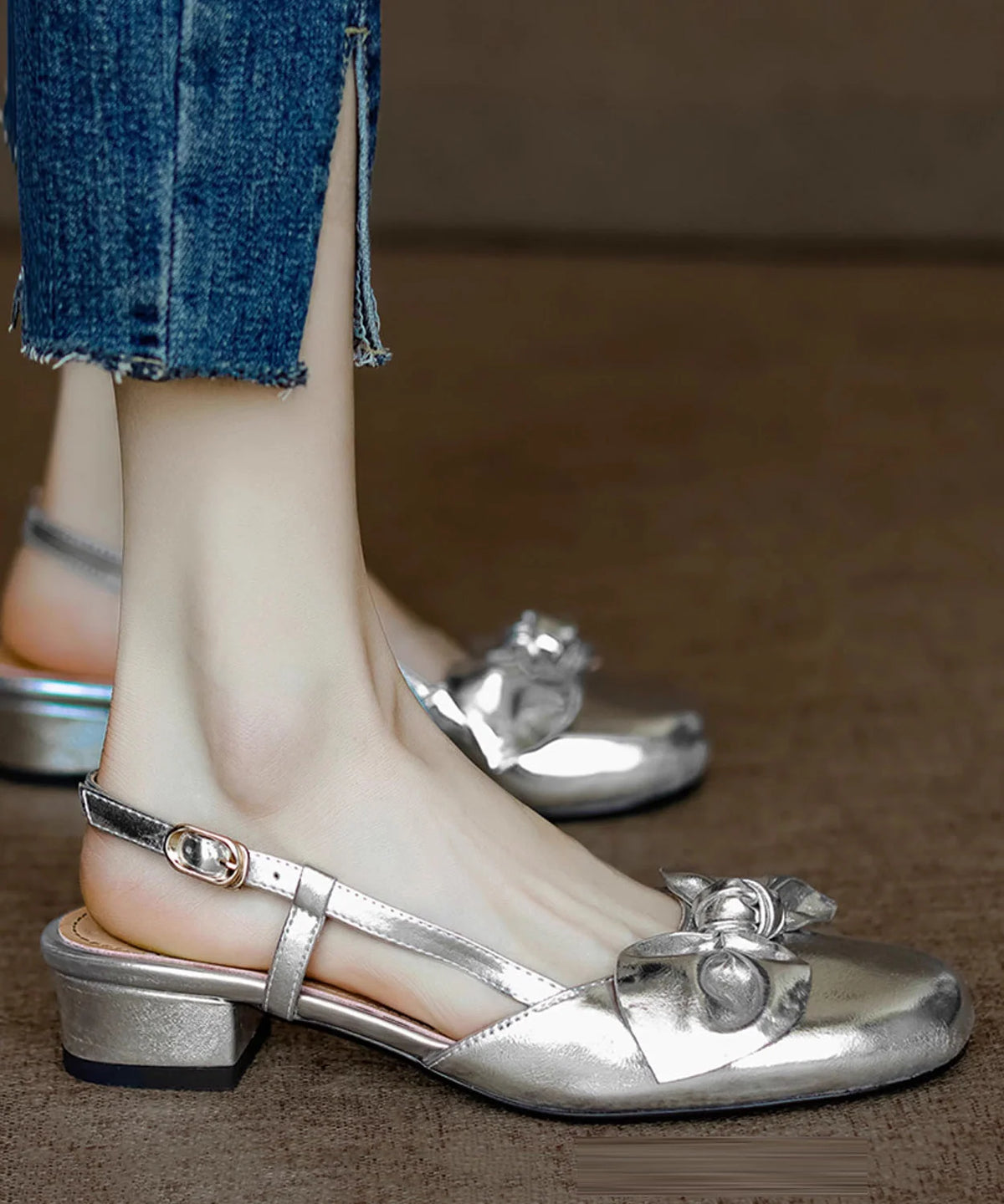 Sandales pour femmes avec nœud décoratif 3
