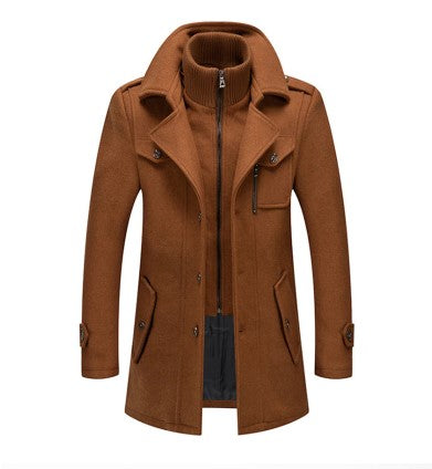 Manteau Hiver Homme Élégant Polyester Coupe Moderne 2