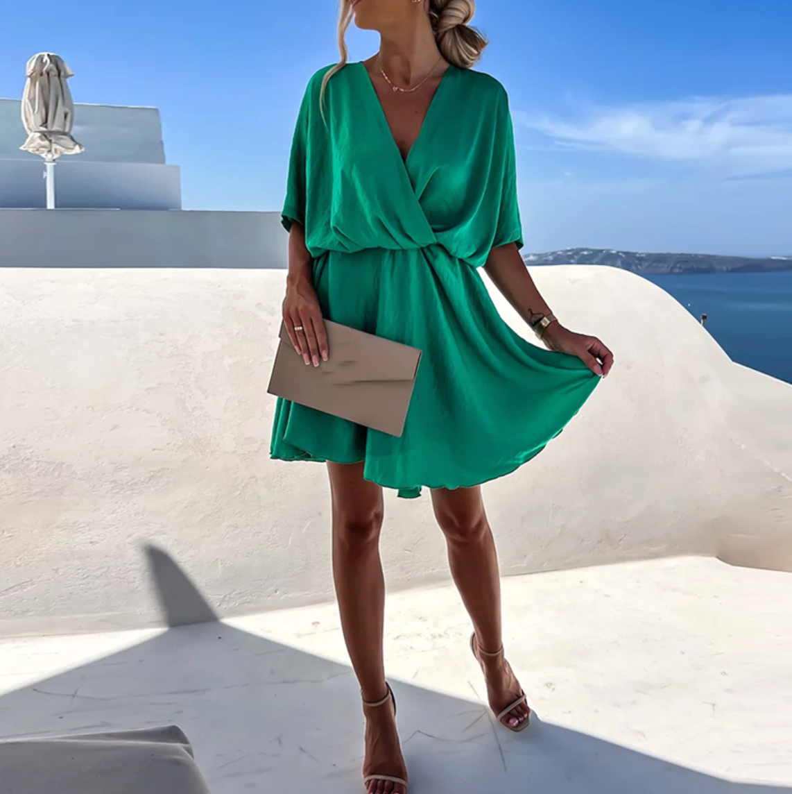 Robe d'été Femme Aérée Chic 100% Coton 1