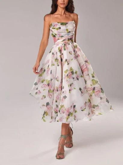 Variant image for Robe Femme Asymétrique Imprimée 100% Polyester Chic-17