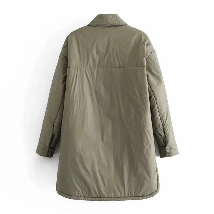 Veste Hiver Femme Polyvalente en Matériau Durable Ajustée-2