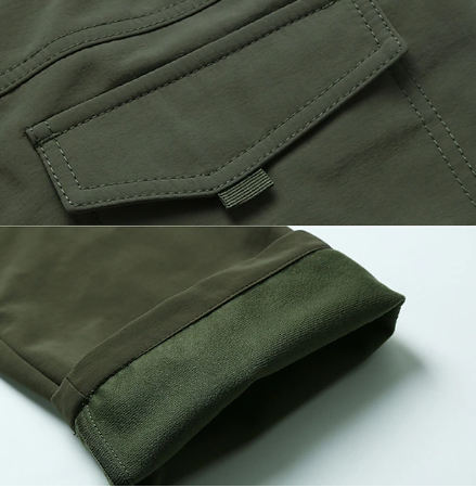 Pantalon Cargo Homme Hiver Décontracté Matériau Résistant-5