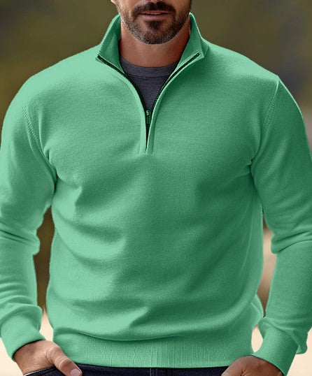 Variant image for Pull Homme Hiver Quart-Zipper Confortable-41