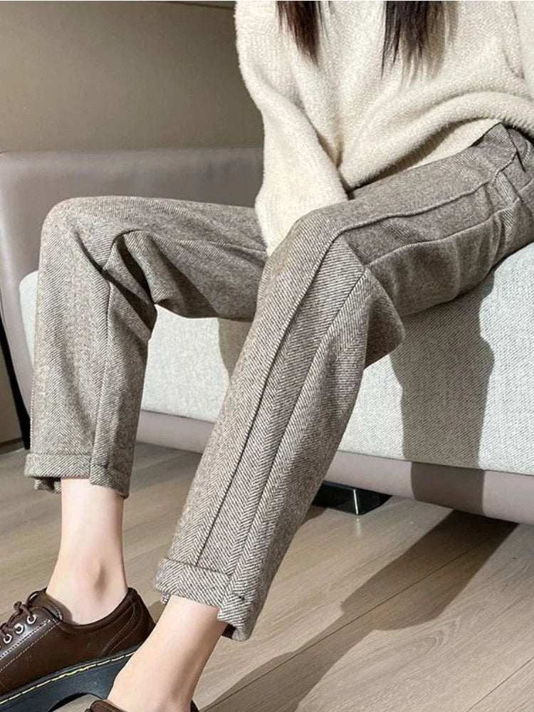 Variant image for Pantalon Fluide Femme Élégant Polyvalent en Polyester-16
