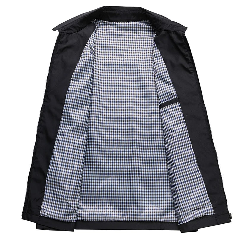 Veste Mince pour Hommes en Coton-Polyester 2