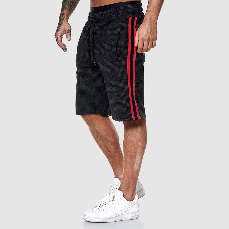 Short à carreaux pour hommes style décontracté 2
