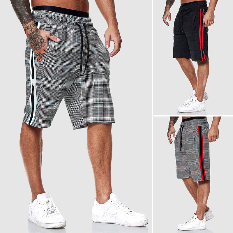Short à carreaux pour hommes style décontracté 3