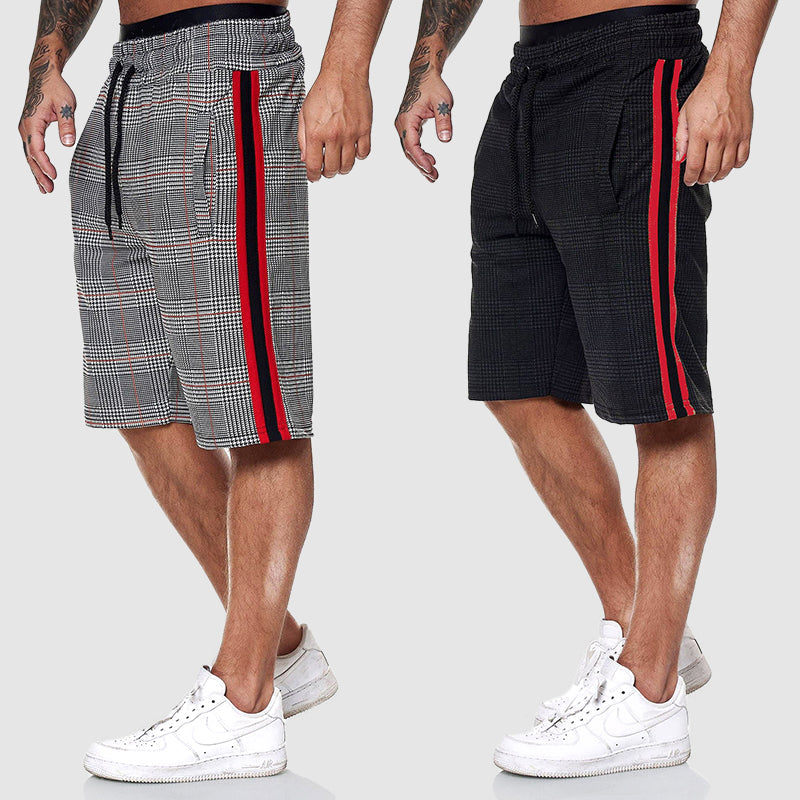 Short à carreaux pour hommes style décontracté 6
