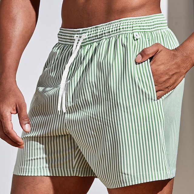 Short de Bain Classique à Rayures pour Homme 4