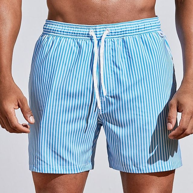 Short de Bain Classique pour Hommes à Rayures 2