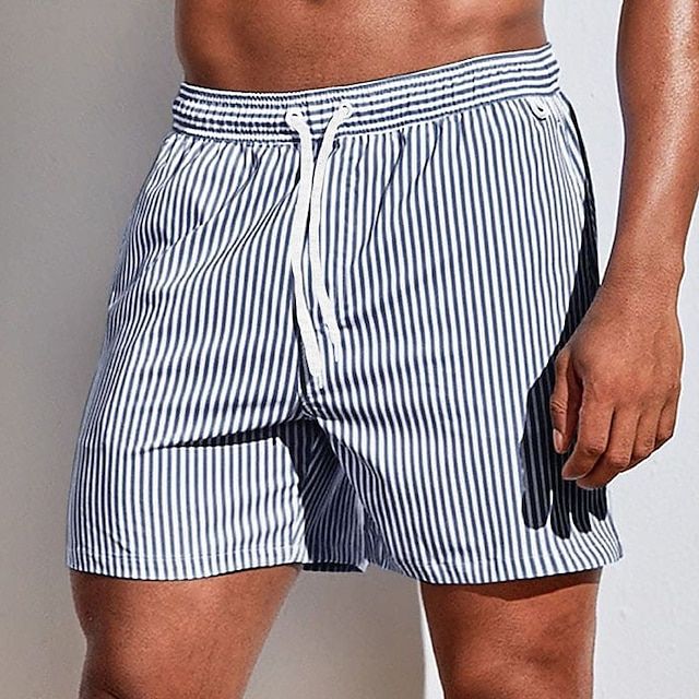 Short de Bain Classique pour Hommes à Rayures 5