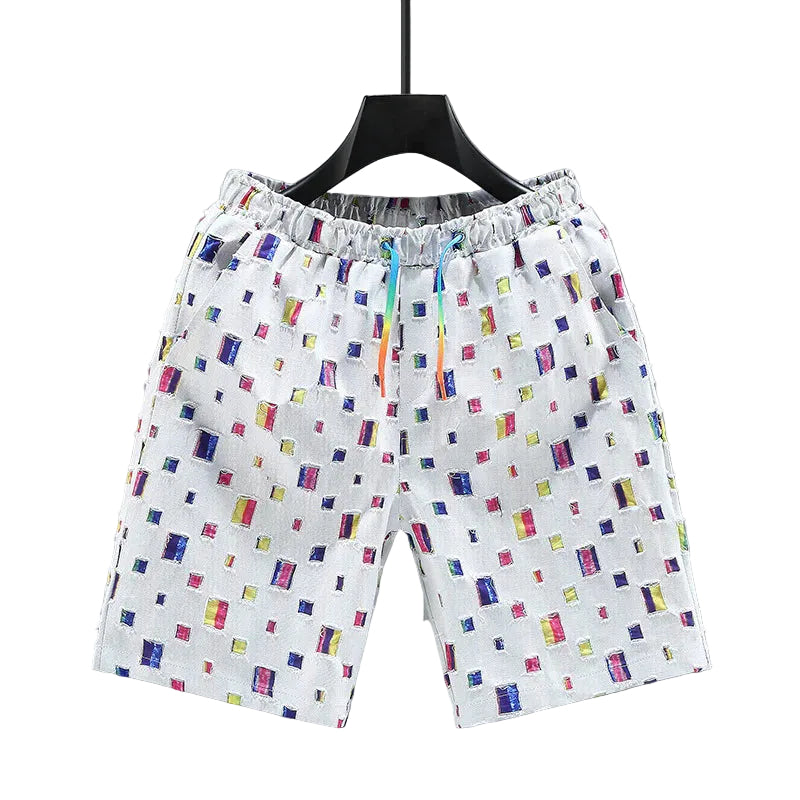 Short en Jean Coloré pour Homme Tendance 0