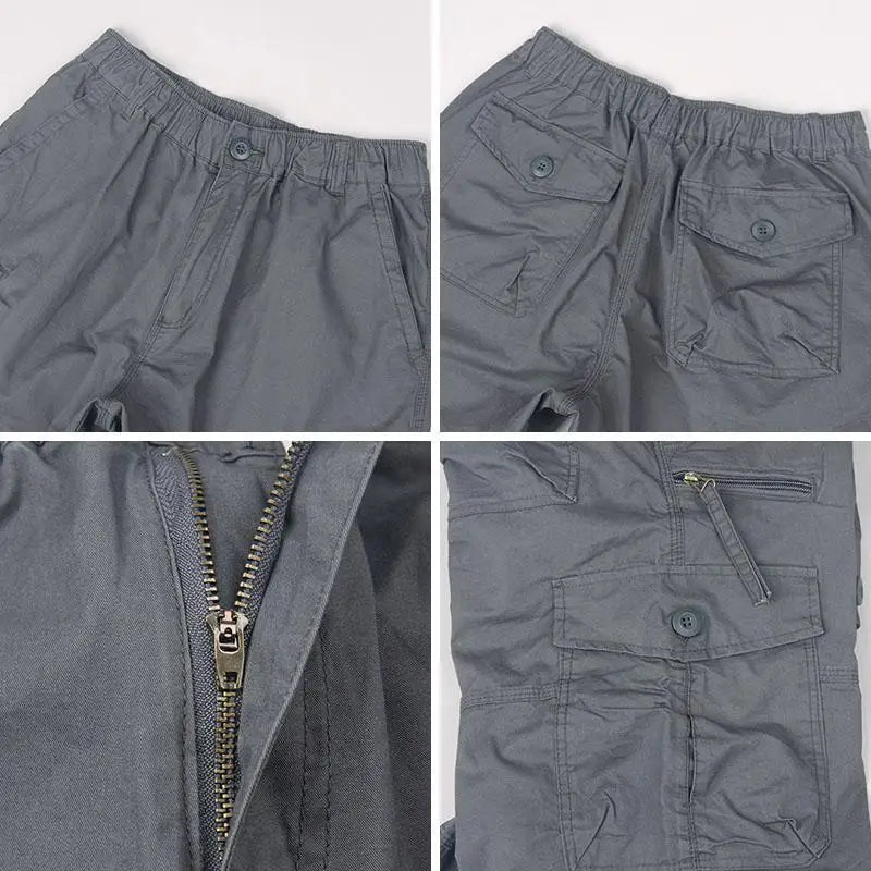 Shorts Pour Hommes Cargo Décontractés Avec Poches Fonctionnelles 8