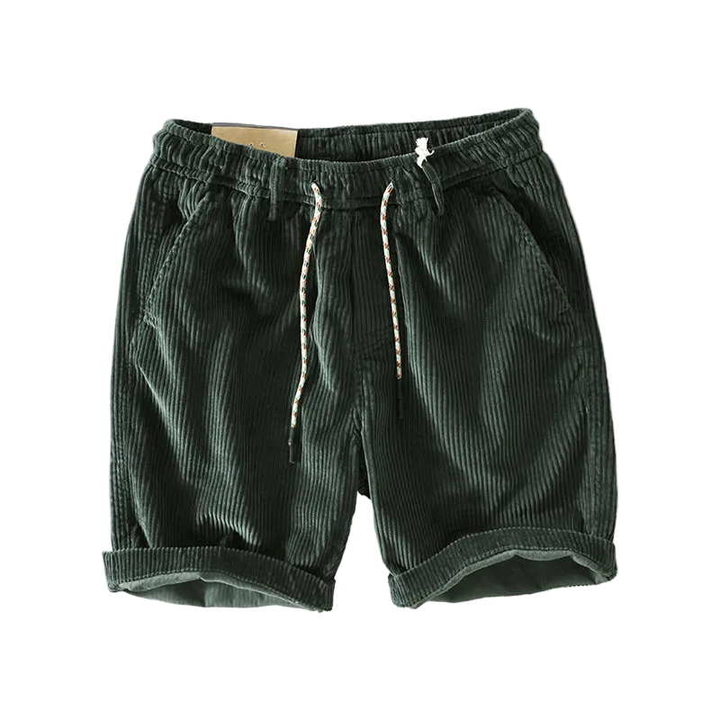 Shorts pour Hommes en Velours Côtelé Décontractés 1