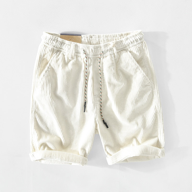 Shorts pour Hommes en Velours Côtelé Décontractés 2