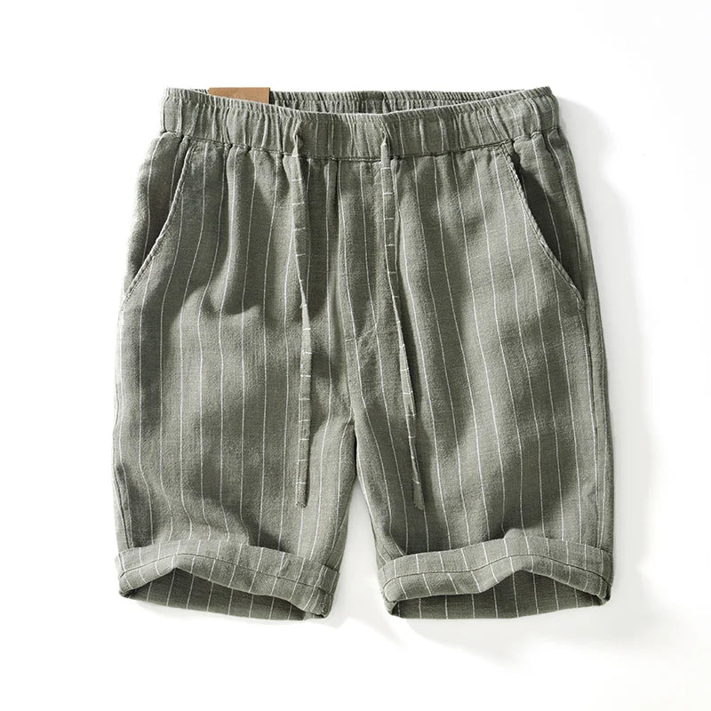 Shorts pour hommes décontractés à rayures 4