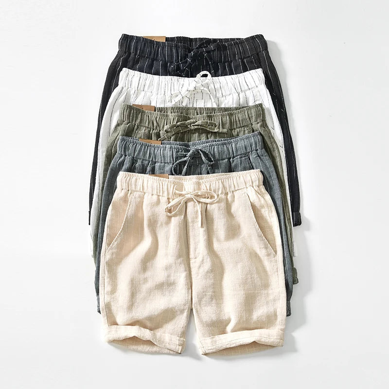 Shorts pour hommes décontractés à rayures 6