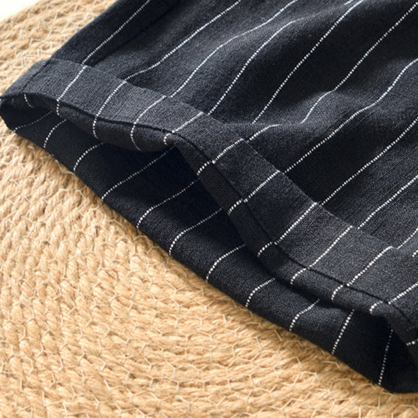 Shorts pour hommes décontractés à rayures 8