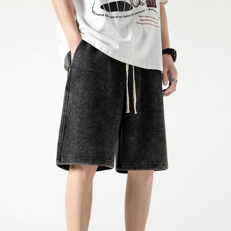 Shorts pour hommes en coton doux avec cordon de serrage 6