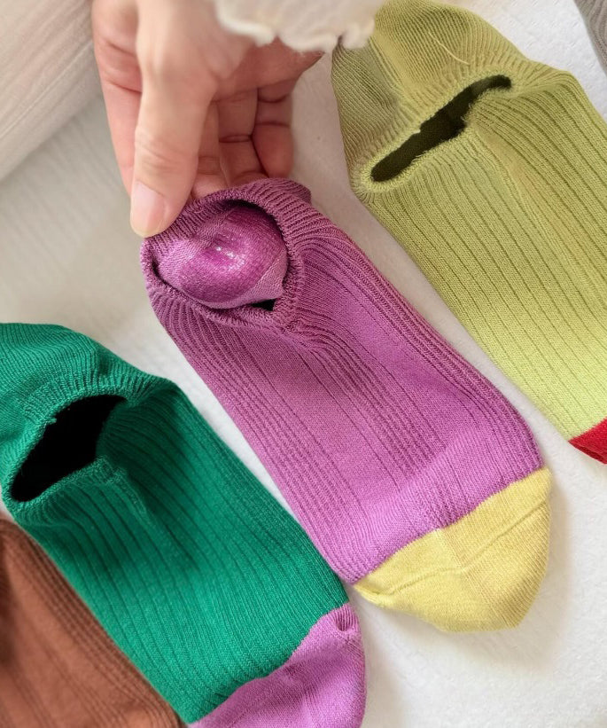 Socquettes d'été pour femme style contrastant 1
