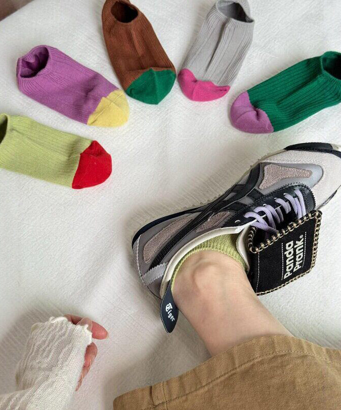 Socquettes d'été pour femme style contrastant 3