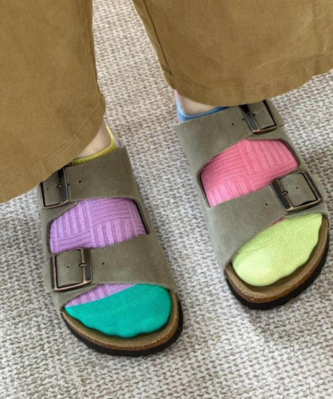 Socquettes d'été pour femme style contrastant 4