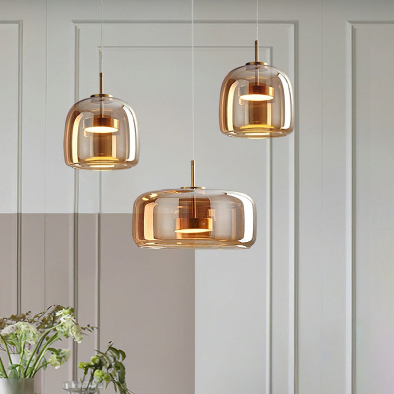 Suspension Luminaire AuraGlass Design Rétro 2