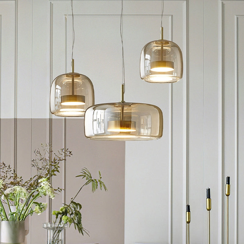Suspension Luminaire AuraGlass Design Rétro 3