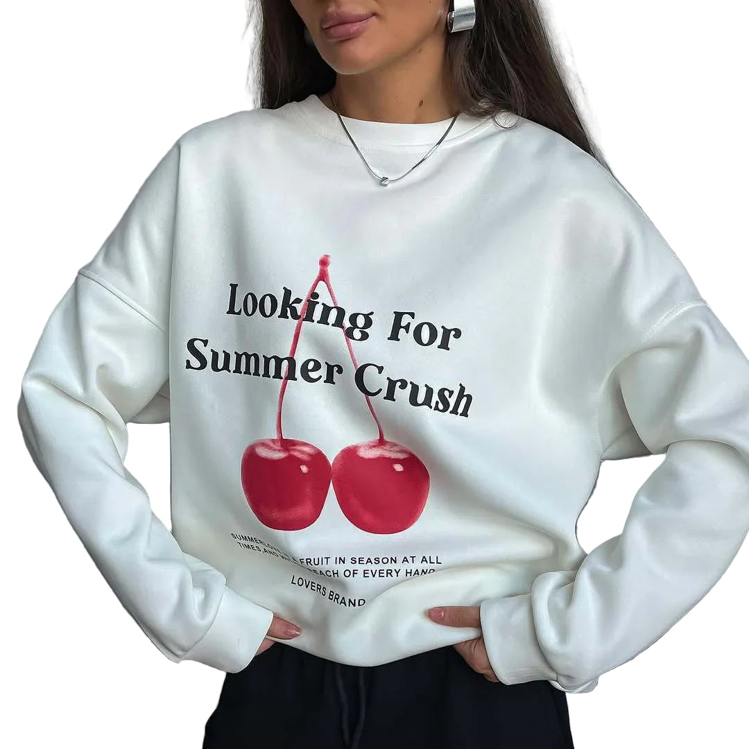Sweat-shirt Graphique Oversize Femme 1