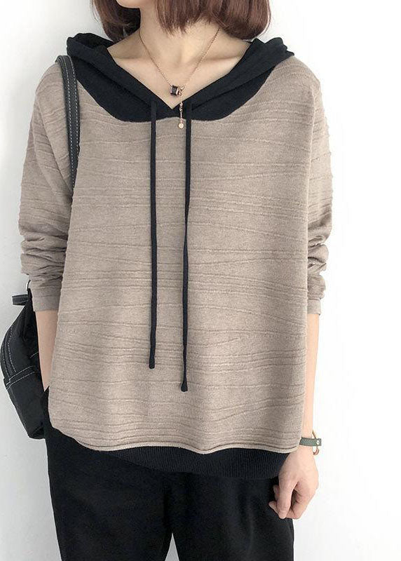 Sweat-shirt à capuche Kaki Chic 0