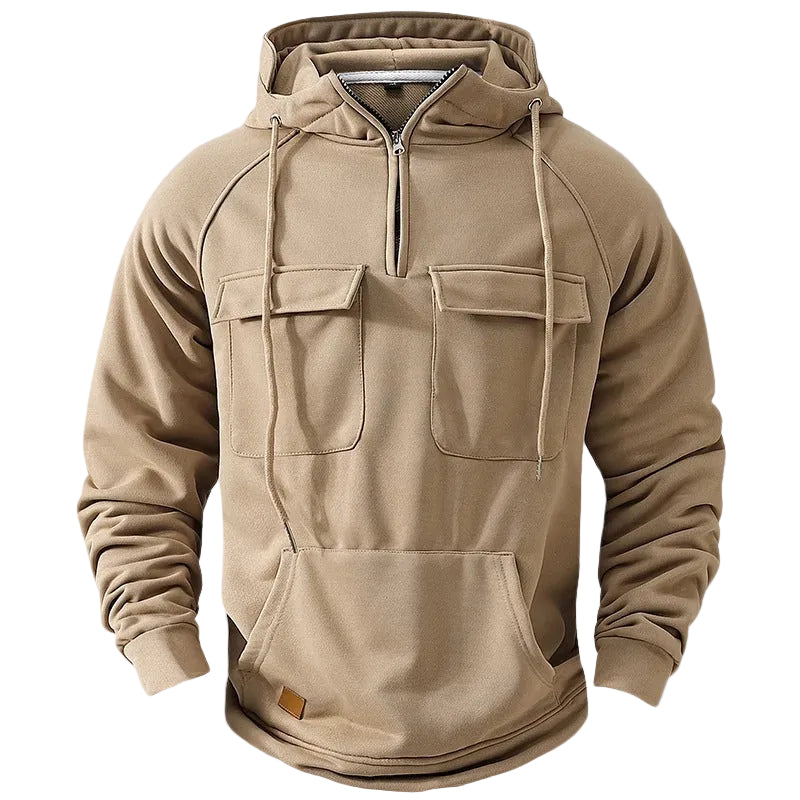 Sweat à Capuche Homme Multipoches 0
